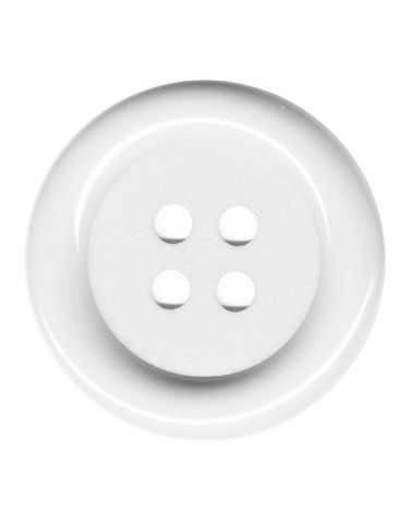 Set mit 3 Clownknöpfen, weiße Farbe, 38 mm