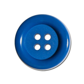 Lot de 3 boutons Clown couleur Bleu Roy 38mm
