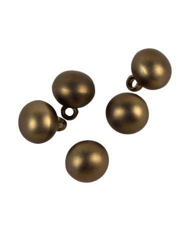Set of 3 copper ball buttons 12mm