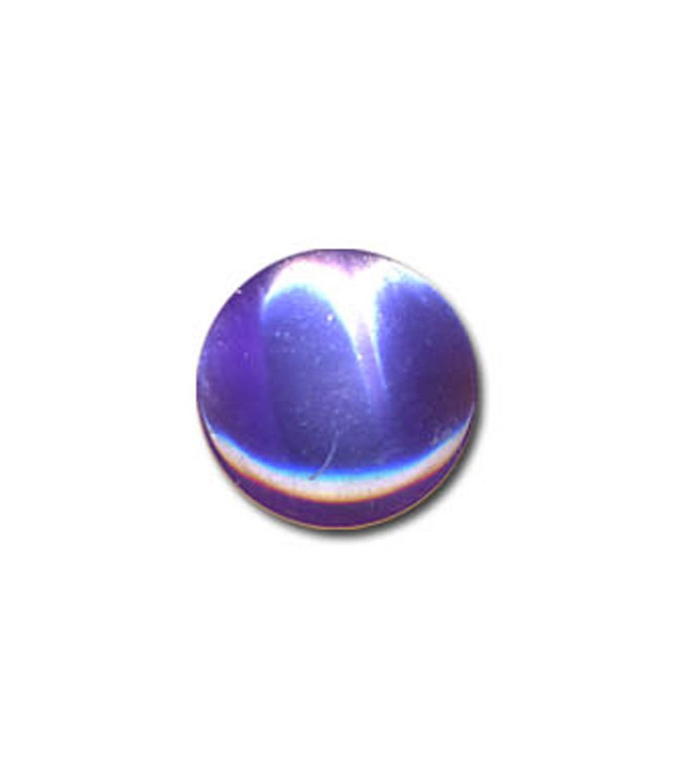 Set of 3 candy-shaped buttons in purple color 13mm