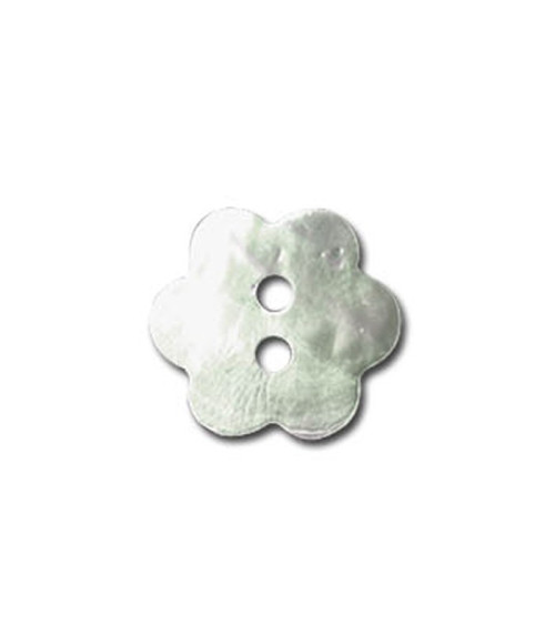 Lot de 3 boutons en forme de Fleur en Nacre 13mm