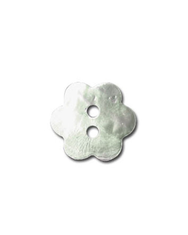 Set mit 3 blütenförmigen Perlmuttknöpfen 13 mm