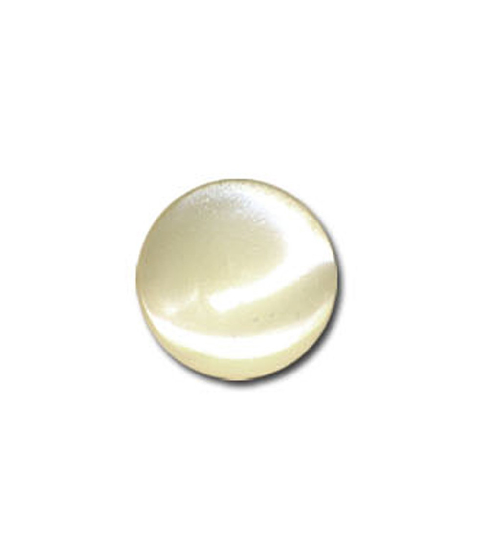 Set mit 3 bonbonförmigen Knöpfen in Elfenbeinfarbe, 13 mm