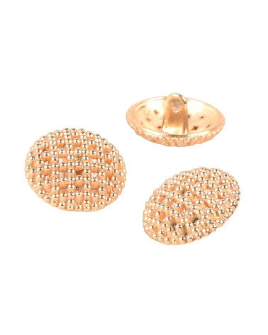 Set of 3 gold buttons 18mm