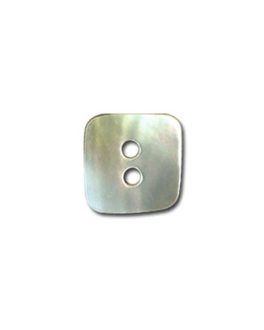 Set of 3 Gray square-shaped mother-of-pearl buttons 13mm