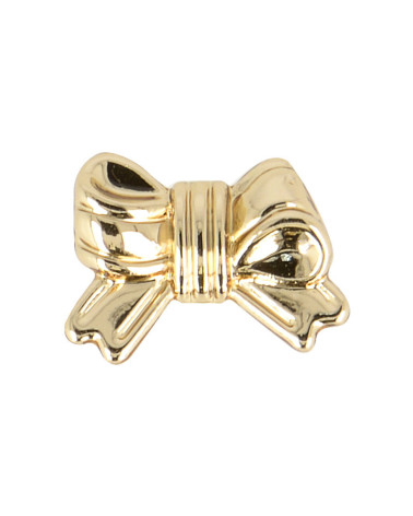 Set of 3 mini knot buttons 15mm gold