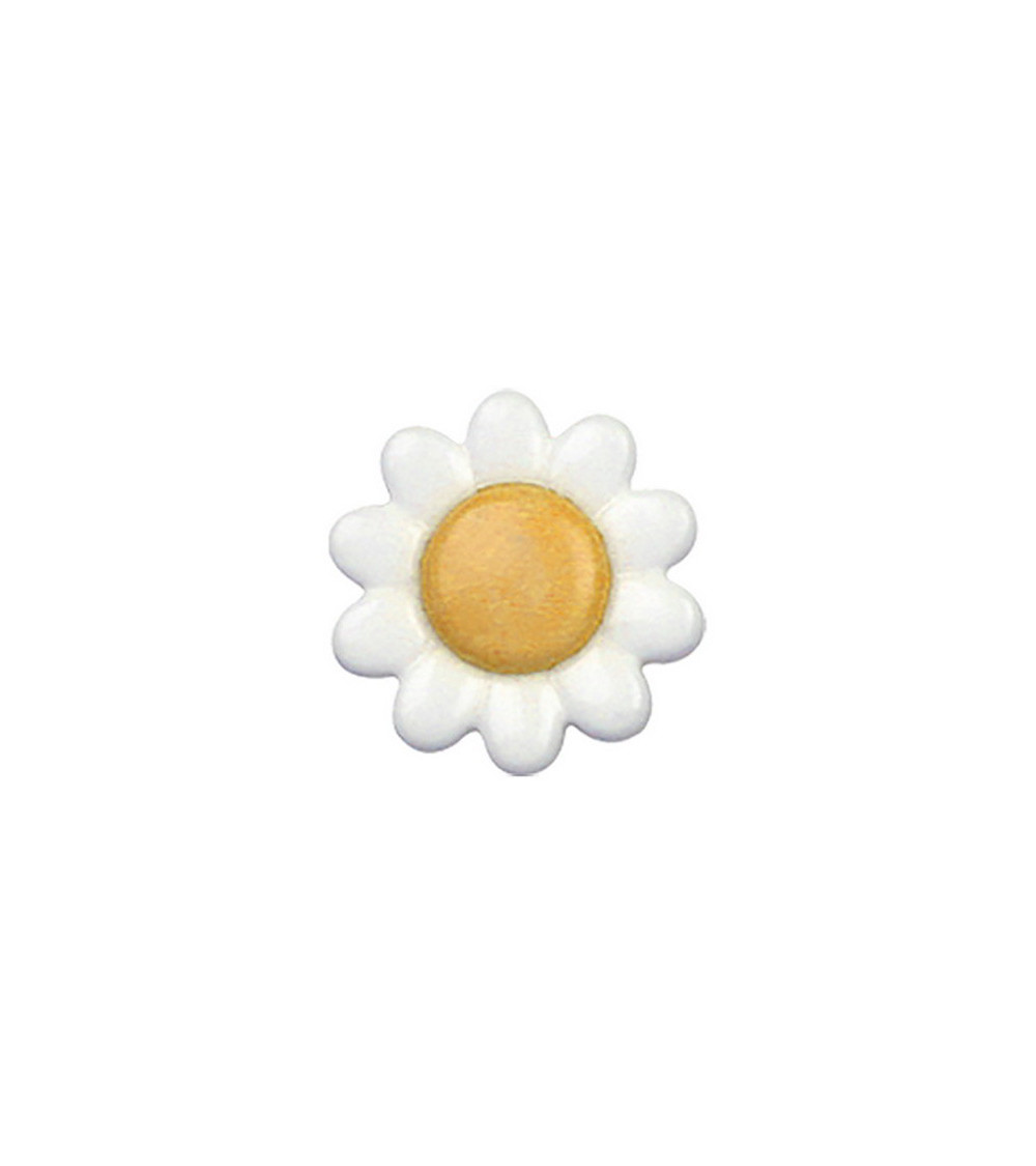 Set of 3 daisy buttons 15mm Yellow