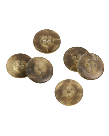 Set of 3 anthracite gray mix buttons 14mm