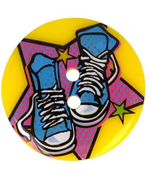 Set di 3 bottoni distintivi per sneaker da 28 mm