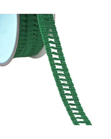 15mm dark green day scale braid by the meter