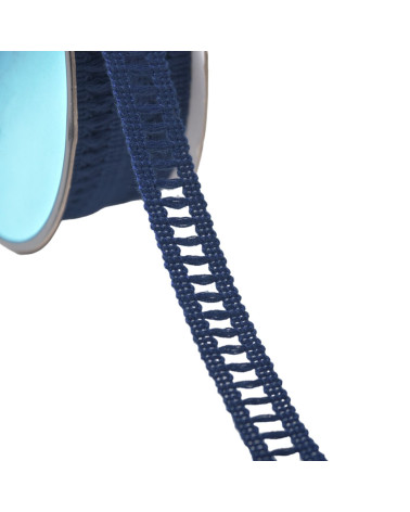 15mm navy blue day scale braid by the meter