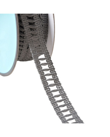 15mm medium gray day scale braid by the meter