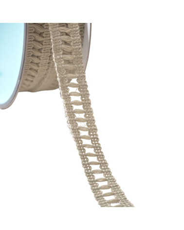 15mm taupe day scale braid by the meter