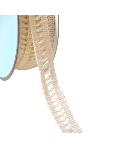 Day braid scale 15mm ecru by the meter