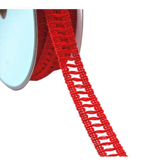 Hermès red 15mm scale day braid by the meter