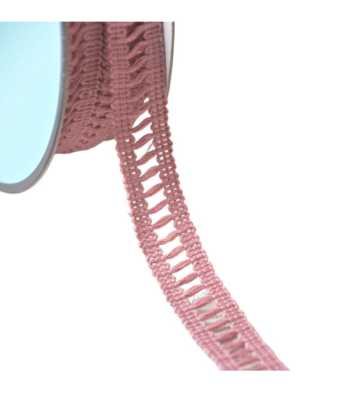 Galon jour échelle 15mm vieux rose au mètre