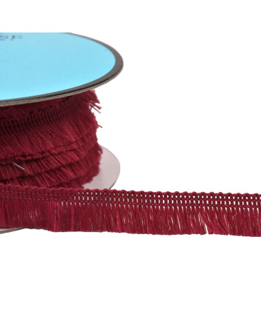 Small fringe 13mm plum per meter