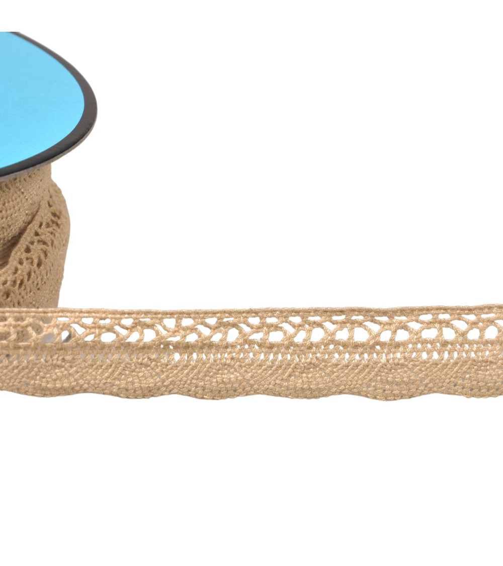 Fan lace 19mm beige per meter