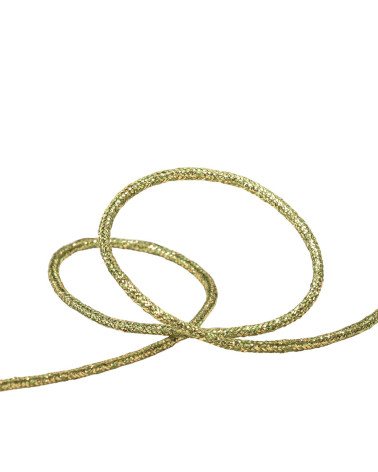 30 m Spule aus meliertem Metallkabel, 2 mm, Khaki/Gold