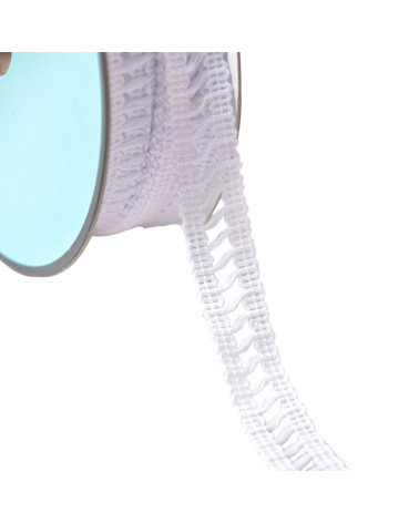 Bobine 25m galon jour échelle 15mm blanc
