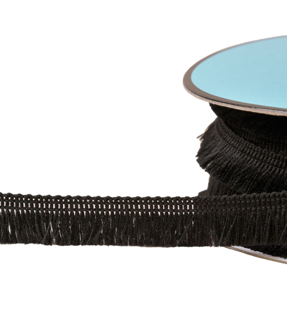 Bobina da 25 m con frange piccole da 13 mm nero