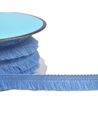 Spool of 25m small fringe 13mm gypsy blue