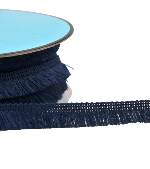 25m spool small fringe 13mm navy blue