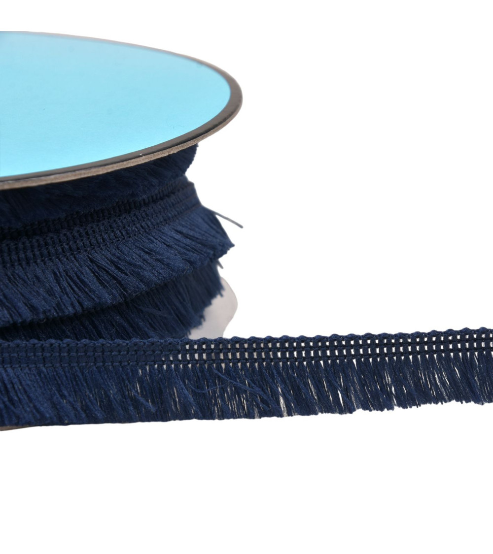 25m spool small fringe 13mm navy blue
