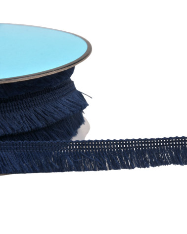 25m spool small fringe 13mm navy blue