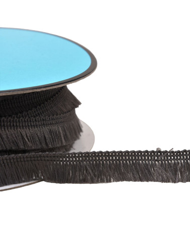 25-m-Spule, kleine Fransen, 13 mm, mittelgrau