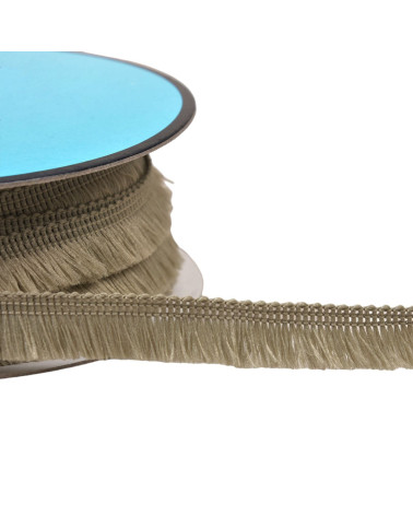 Spool of 25m small fringe 13mm taupe