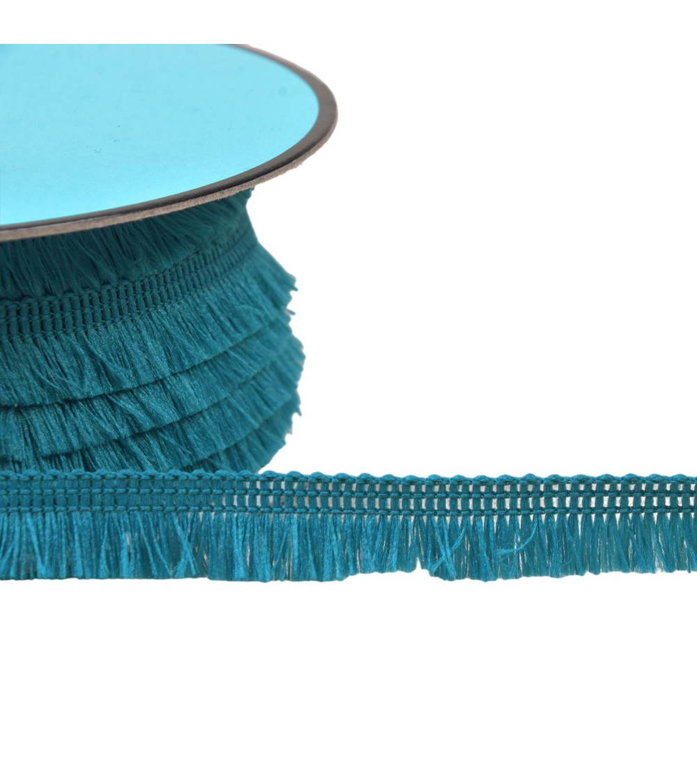 25m spool small fringe 13mm duck blue