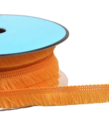 Spool of 25m small fringe 13mm yellow/orange