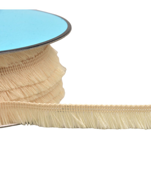 25m spool small fringe 13mm light beige