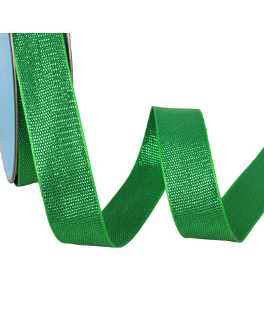 Bobine 25m ruban métallique vert vif