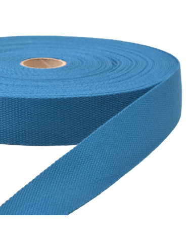 Bobine 20m sangle bleu canard
