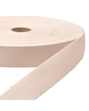 20m reel of ecru strap