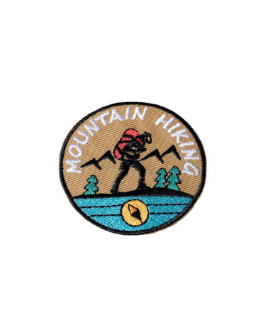 Set of 3 mountain hiking iron-on patches 4.7cm x 4.5cm