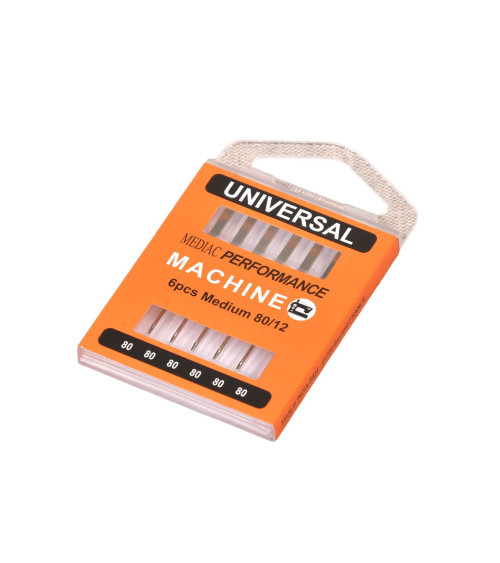 Assortment of 6 universal sewing machine needles size 80