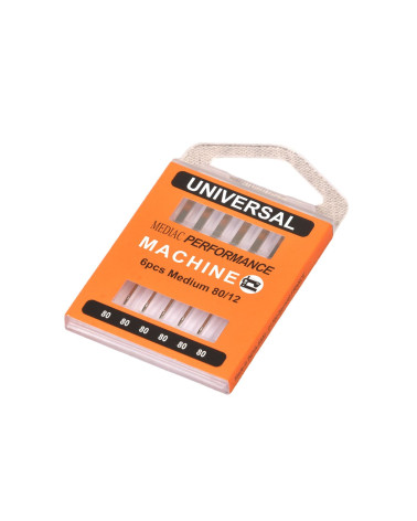 Assortment of 6 universal sewing machine needles size 80