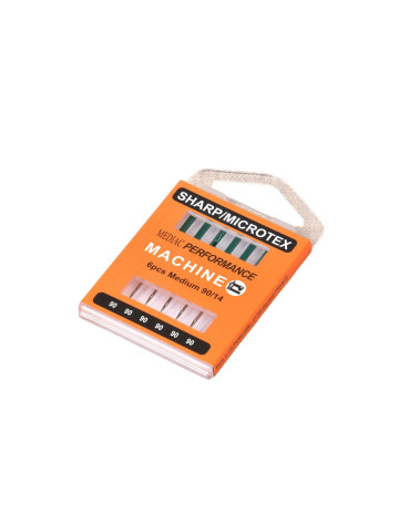 Assortment of 6 pointed universal sewing machine needles size 90