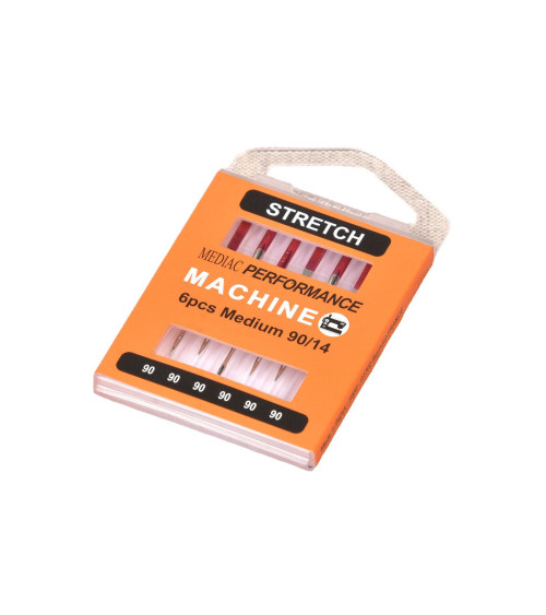 Assortment of 6 universal stretch sewing machine needles size 90