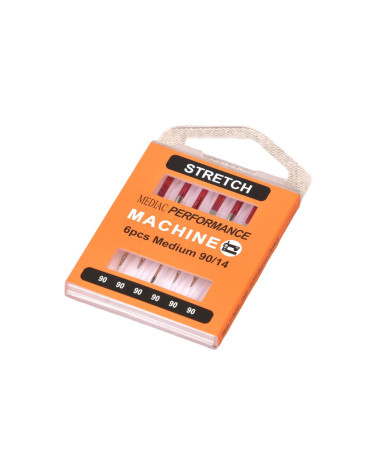 Assortment of 6 universal stretch sewing machine needles size 90