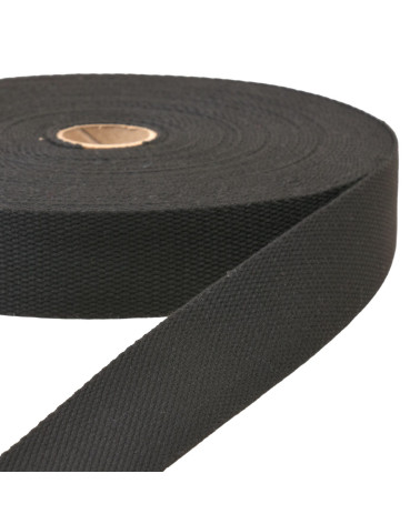 Black webbing per meter
