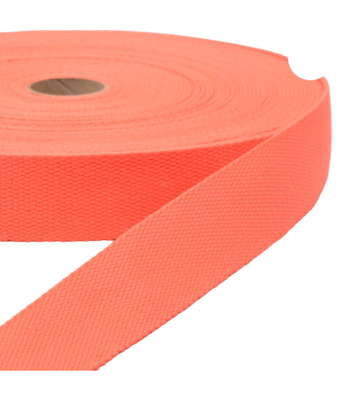 Neon orange strap per meter