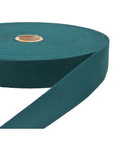 Bottle green webbing per meter