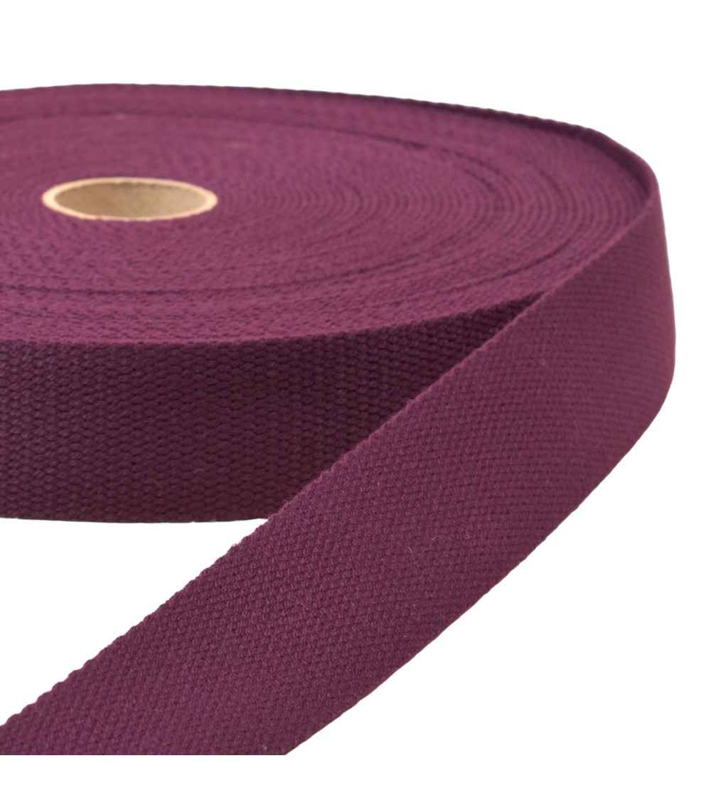 Plum purple webbing per meter