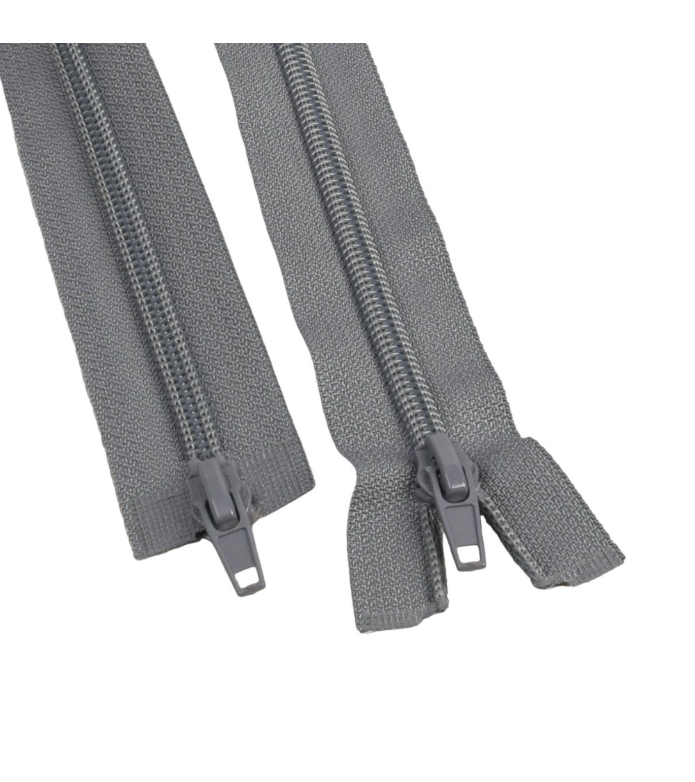 Ash gray separable mouth-to-mouth spiral closure