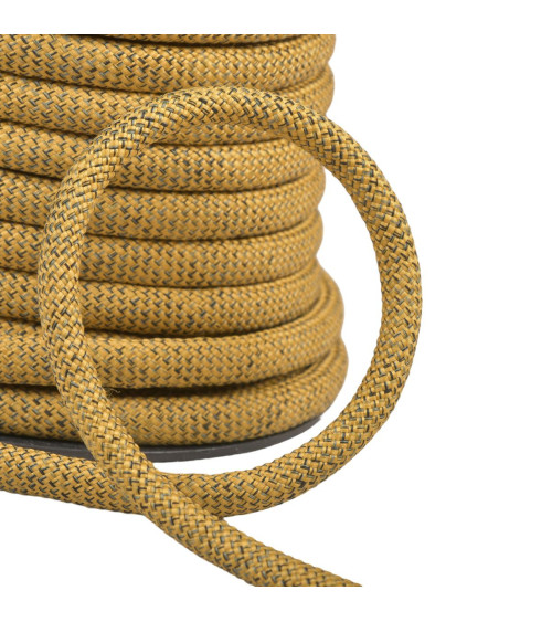 Cordón jaspeado para asas de bolso 10mm mostaza