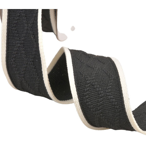 Diamond knit braid 33mm black